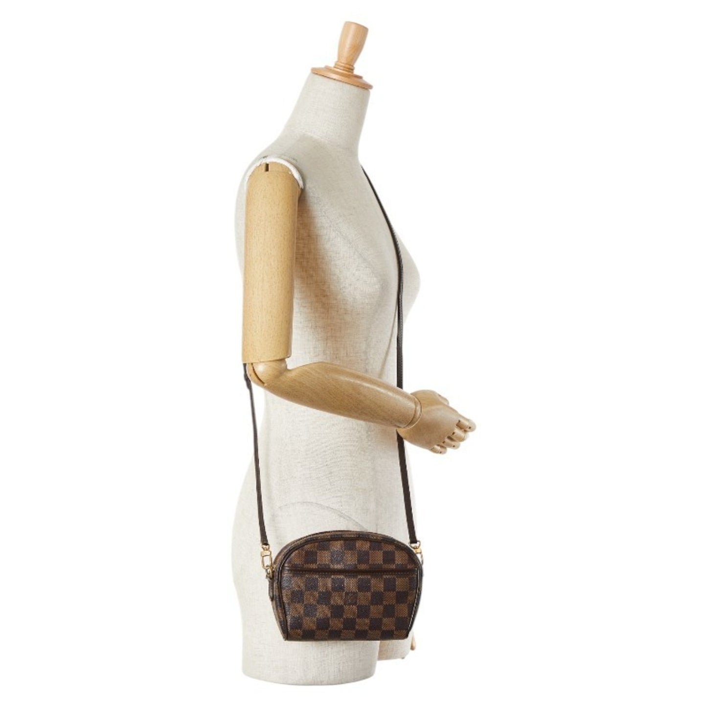 Louis Vuitton Ipanema, Brown, Canvas, clutch