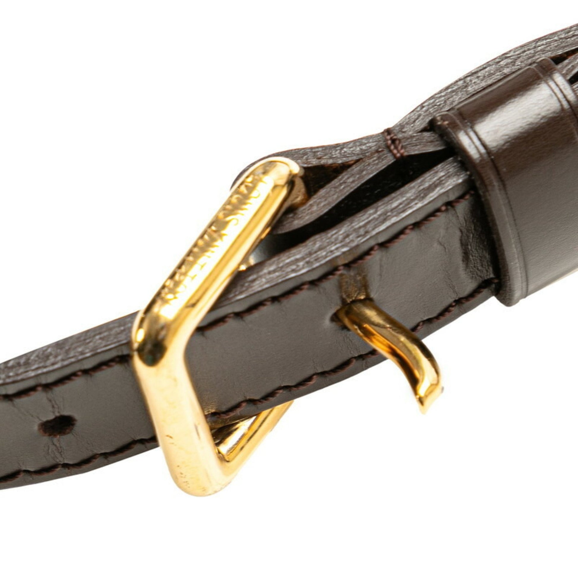 Louis Vuitton Bloomsbury, Brown, Canvas, shoulder