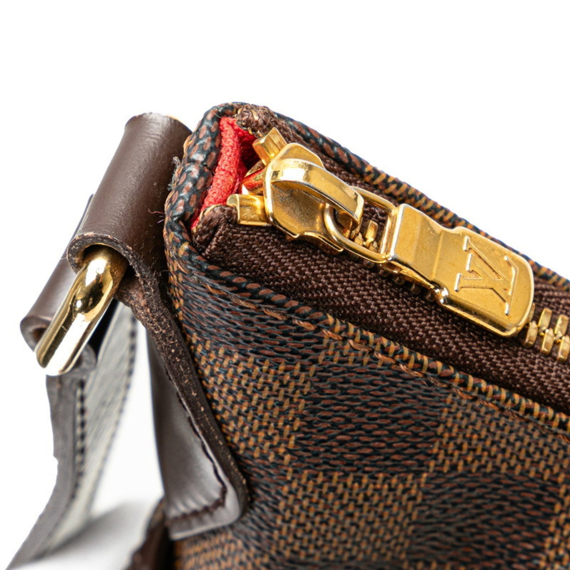 Louis Vuitton Bloomsbury, Brown, Canvas, shoulder
