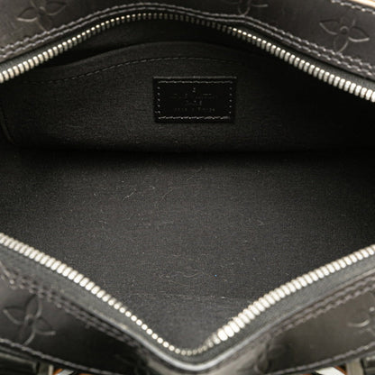 Louis Vuitton Shelton, Black, Leather, handbag