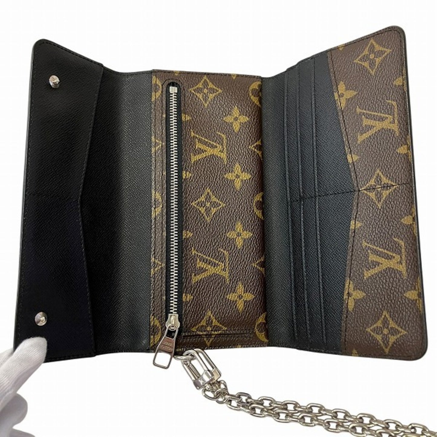 Louis Vuitton Accordeon wallet, Brown, Canvas, wallet