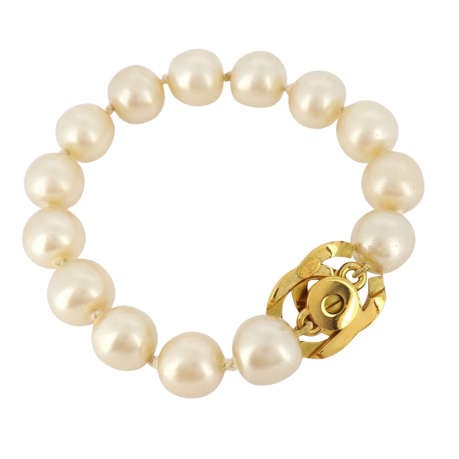 Chanel Coco Mark, Gold, Gold Plated, bracelet