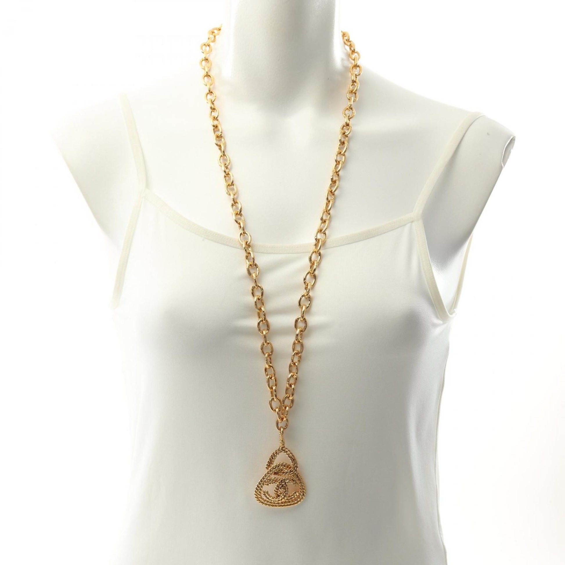 Chanel Coco Mark, Gold, Gold Plated, necklace