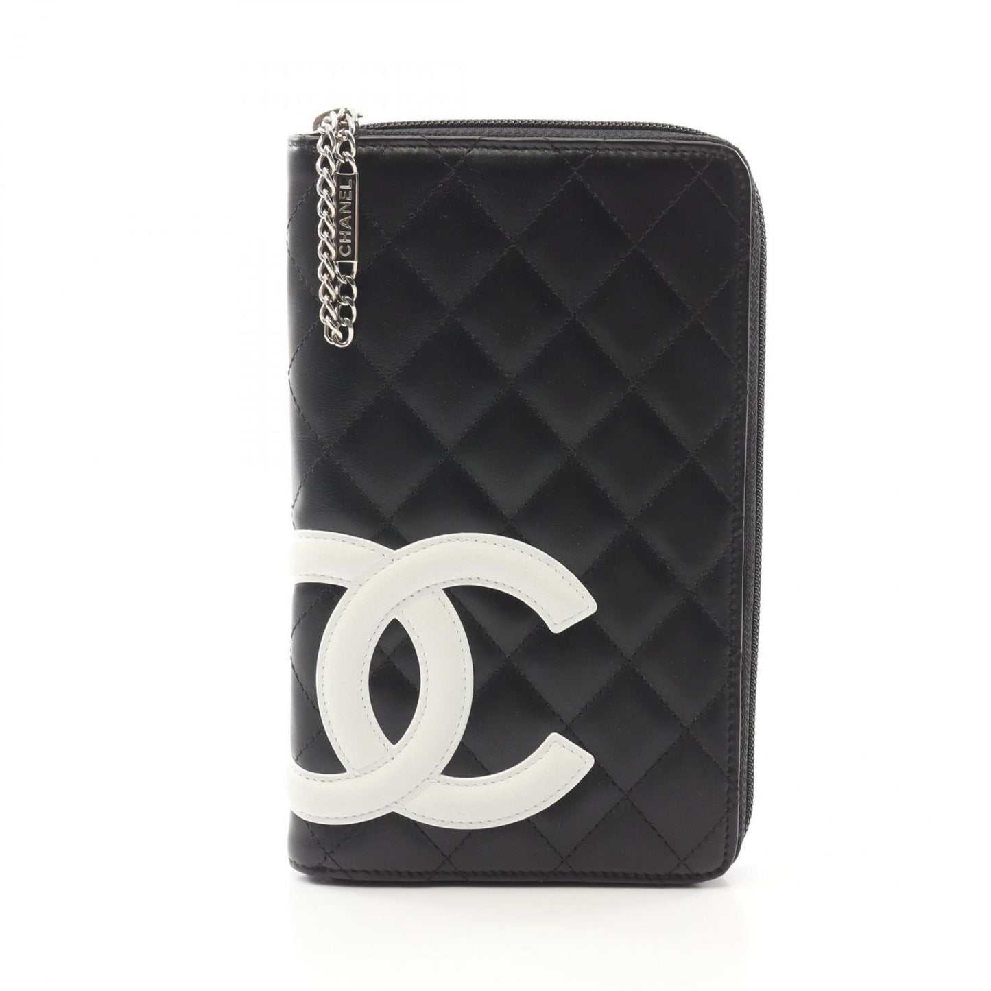 Chanel Cambon, Black, Leather, wallet