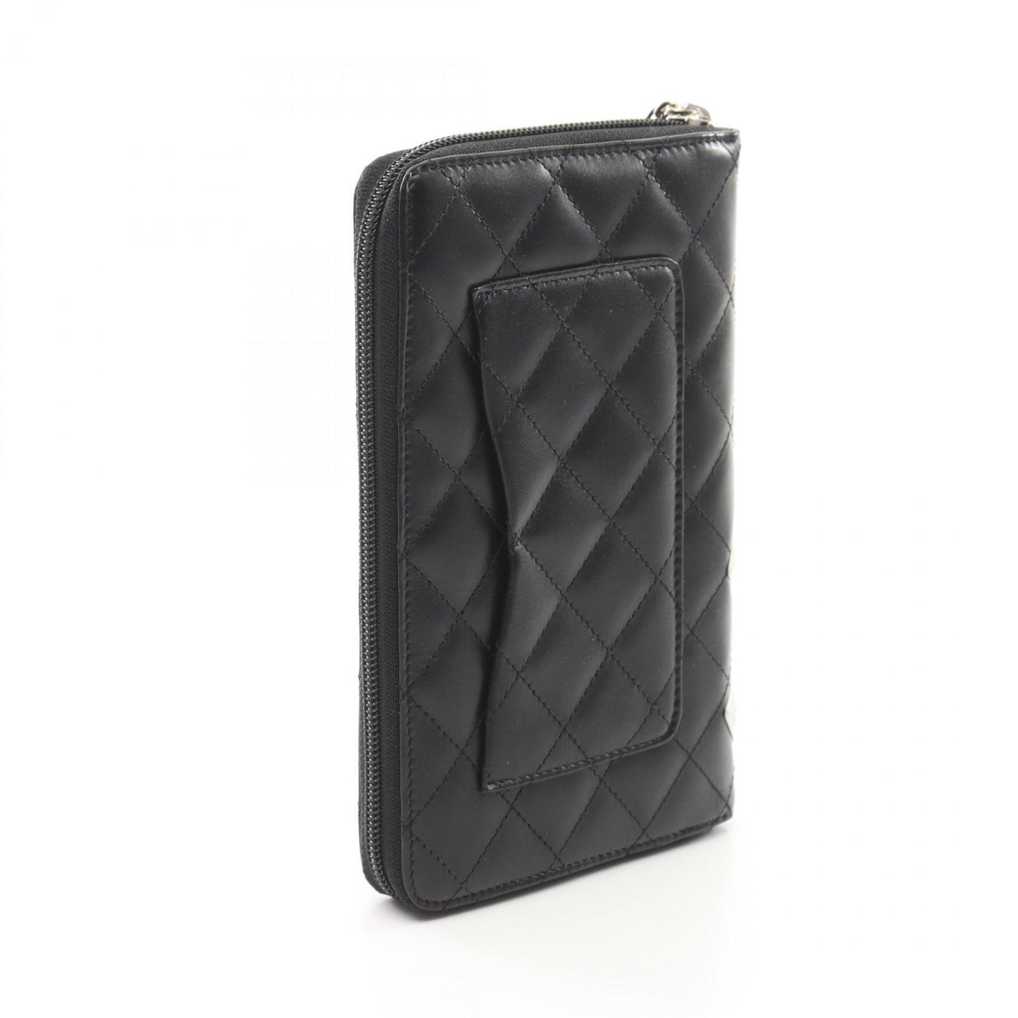 Chanel Cambon, Black, Leather, wallet