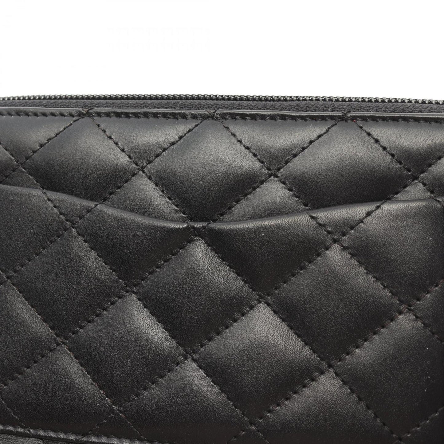 Chanel Cambon, Black, Leather, wallet