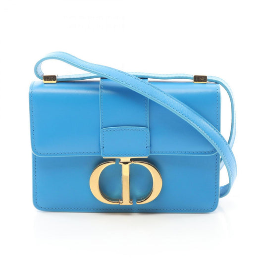 Dior 30 Montaigne, Blue, Leather, shoulder