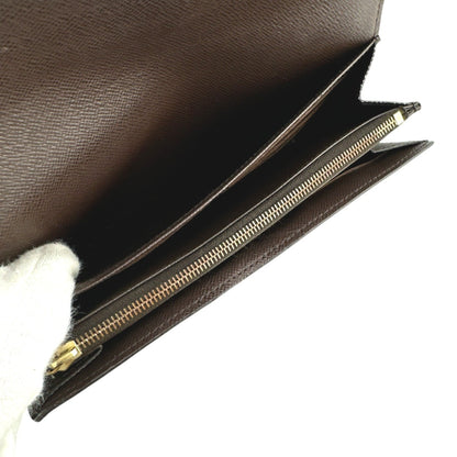 Louis Vuitton Sarah, Brown, Canvas, wallet
