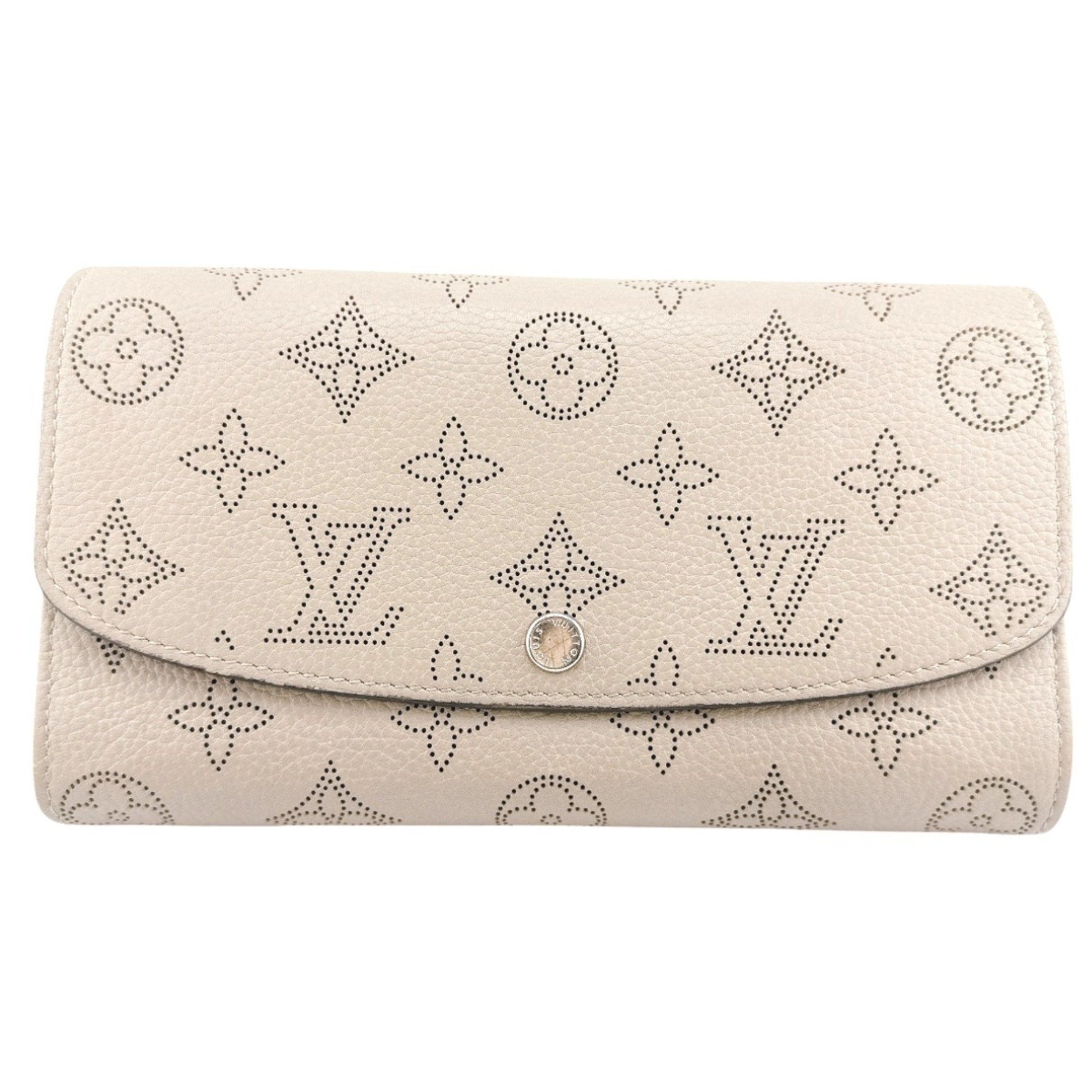 Louis Vuitton Portefeuille Iris, Beige, Leather, wallet