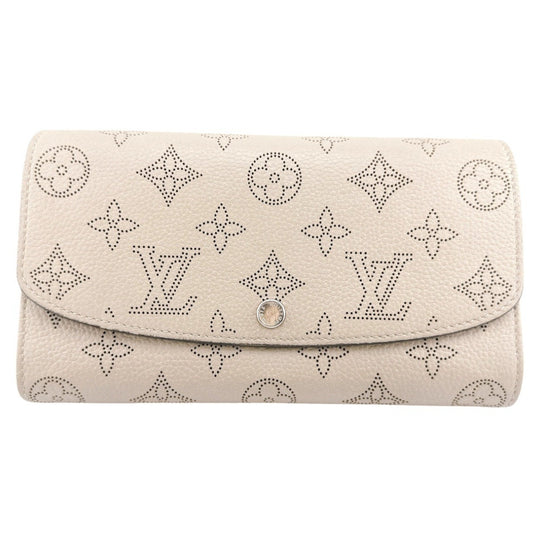 Louis Vuitton Portefeuille Iris, Beige, Leather, wallet