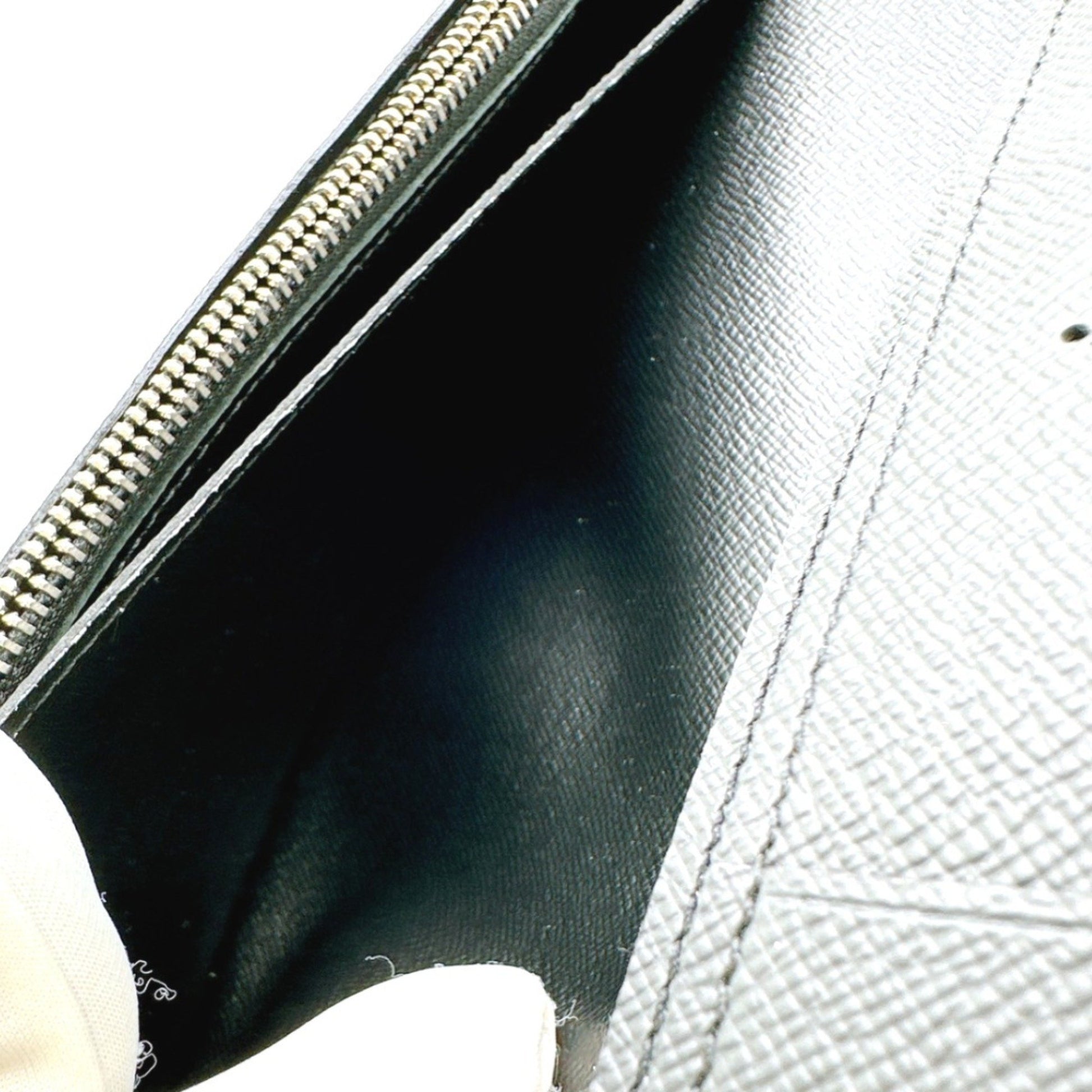 Louis Vuitton Portefeuille Brazza, Black, Leather, wallet