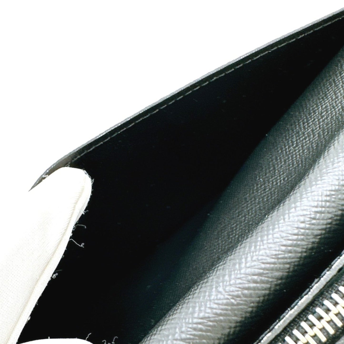 Louis Vuitton Portefeuille Brazza, Black, Leather, wallet
