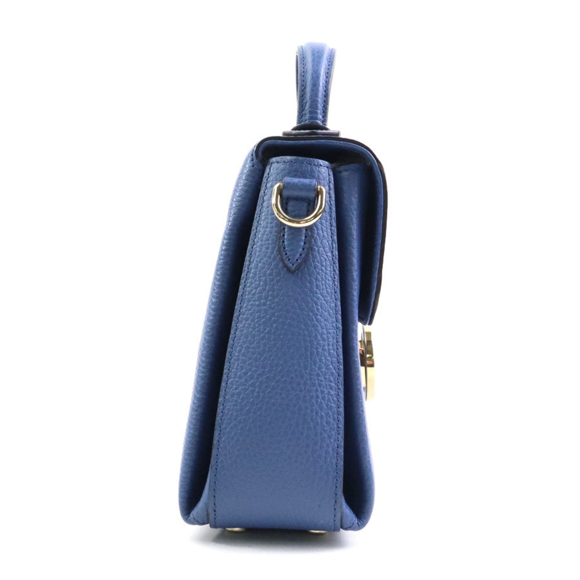 Gucci Interlocking G, Blue, Leather, shopper