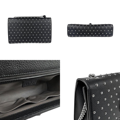 Gucci Bamboo, Black, Leather, shoulder