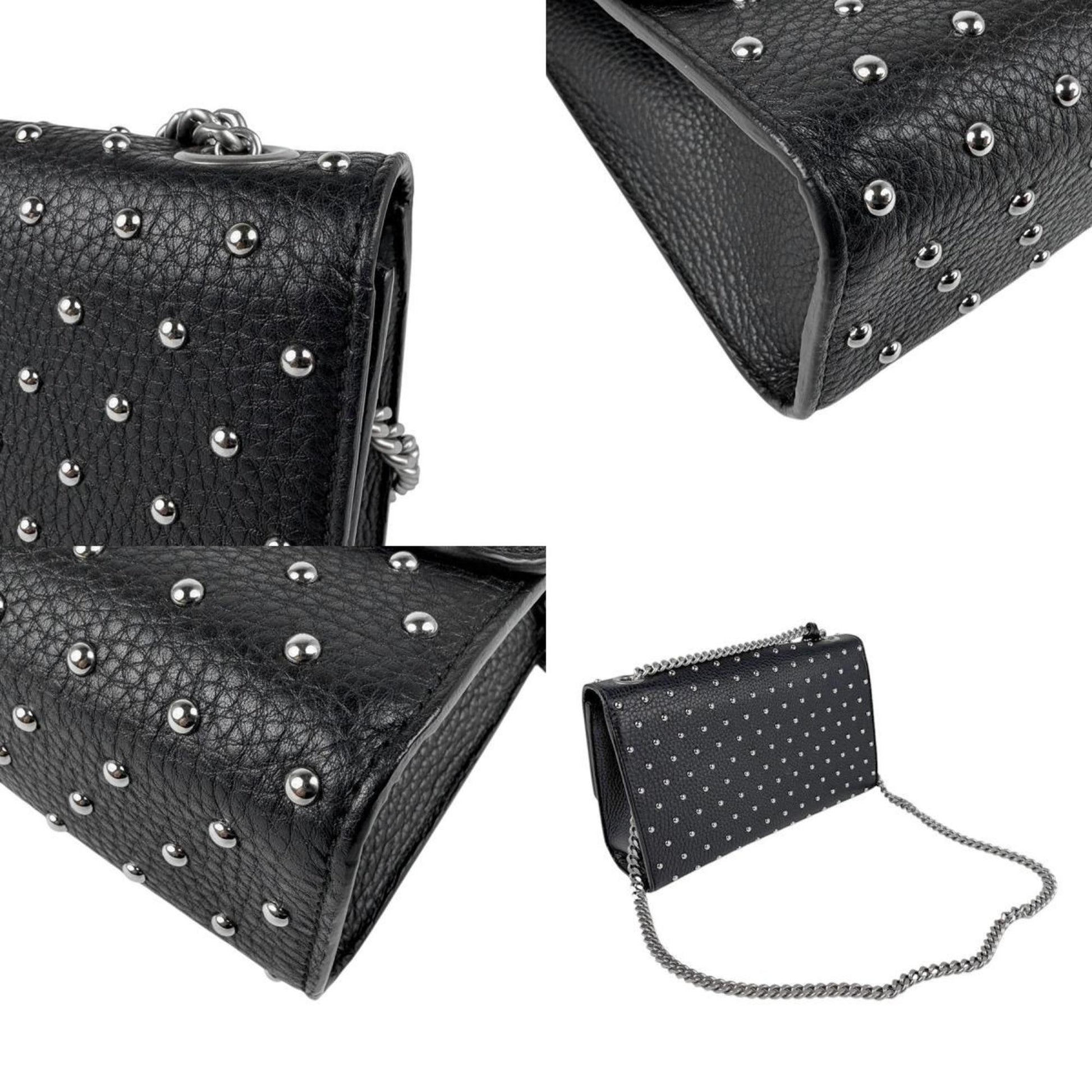Gucci Bamboo, Black, Leather, shoulder