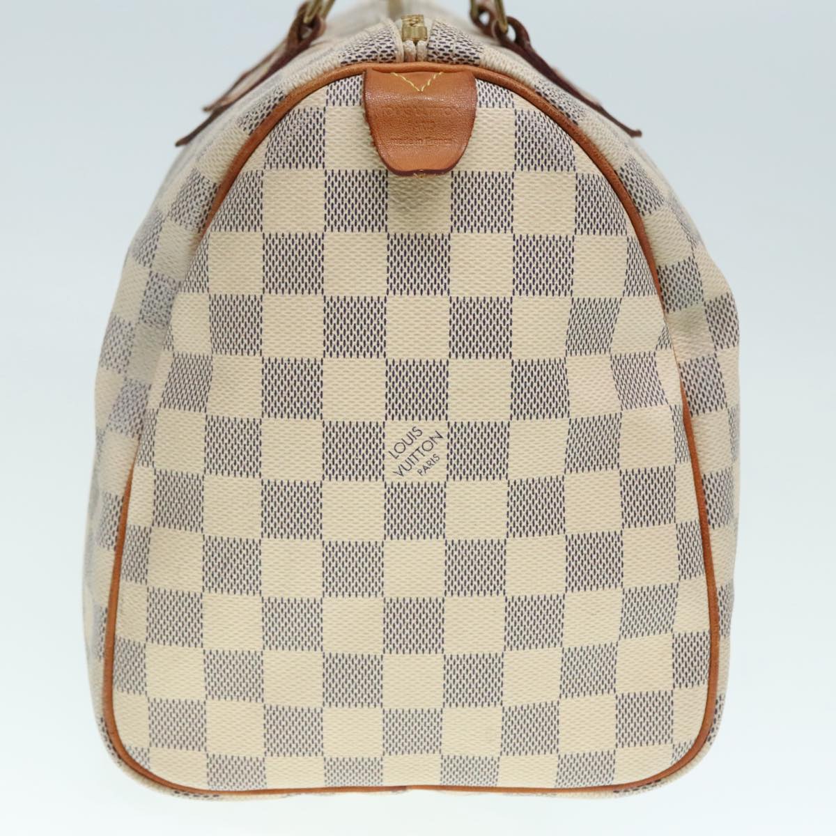 Louis Vuitton Speedy 30, White, Canvas, handbag