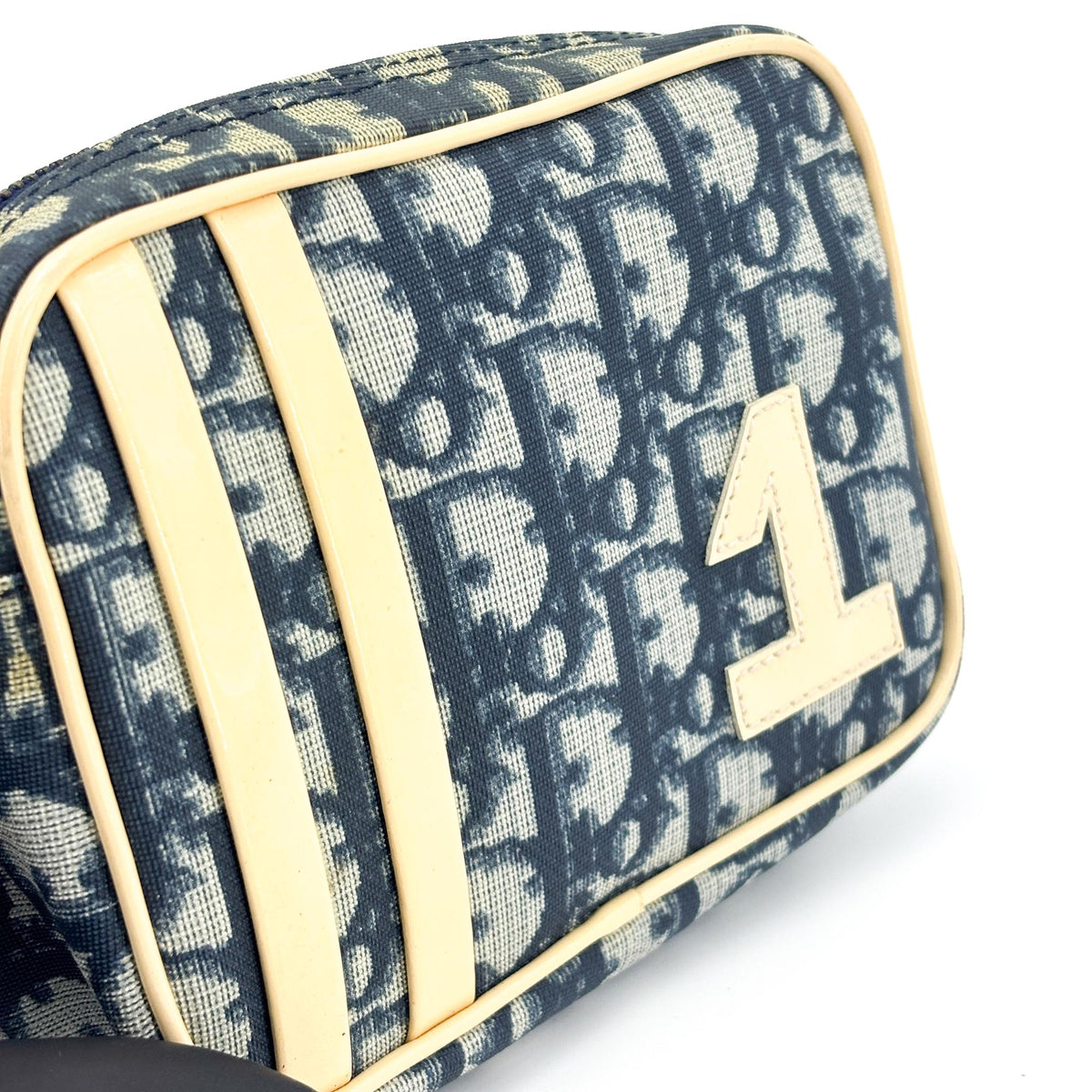 Christian Dior Trotter No. 1 Wristlet Pouch Trotter No. 1 Wristlet Pouch, Beige, Canvas, Clutch