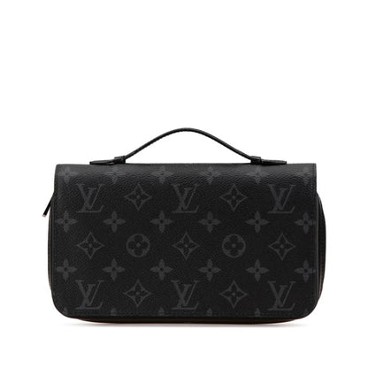 Louis Vuitton Zippy XL, Black, Canvas, wallet