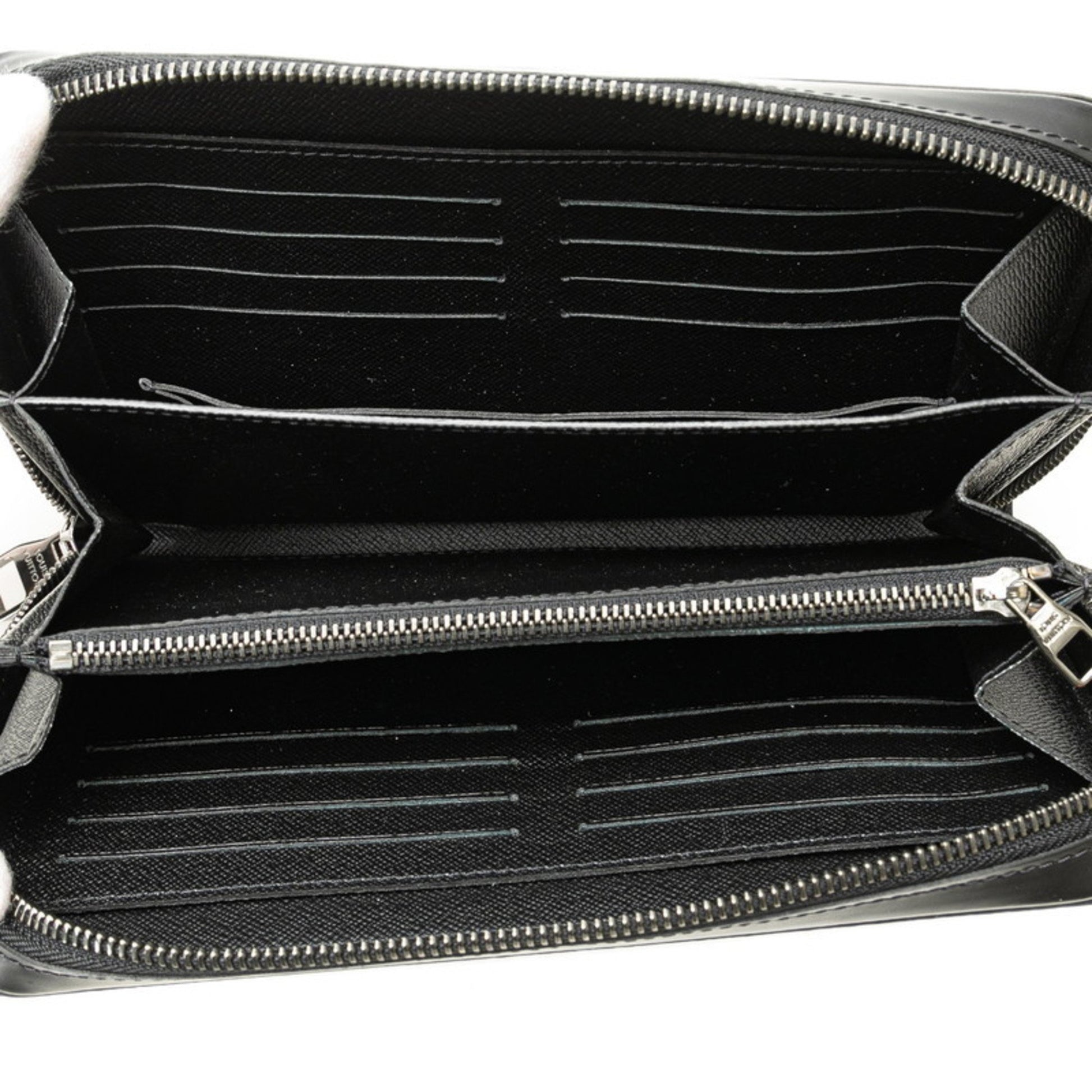 Louis Vuitton Zippy XL, Black, Canvas, wallet