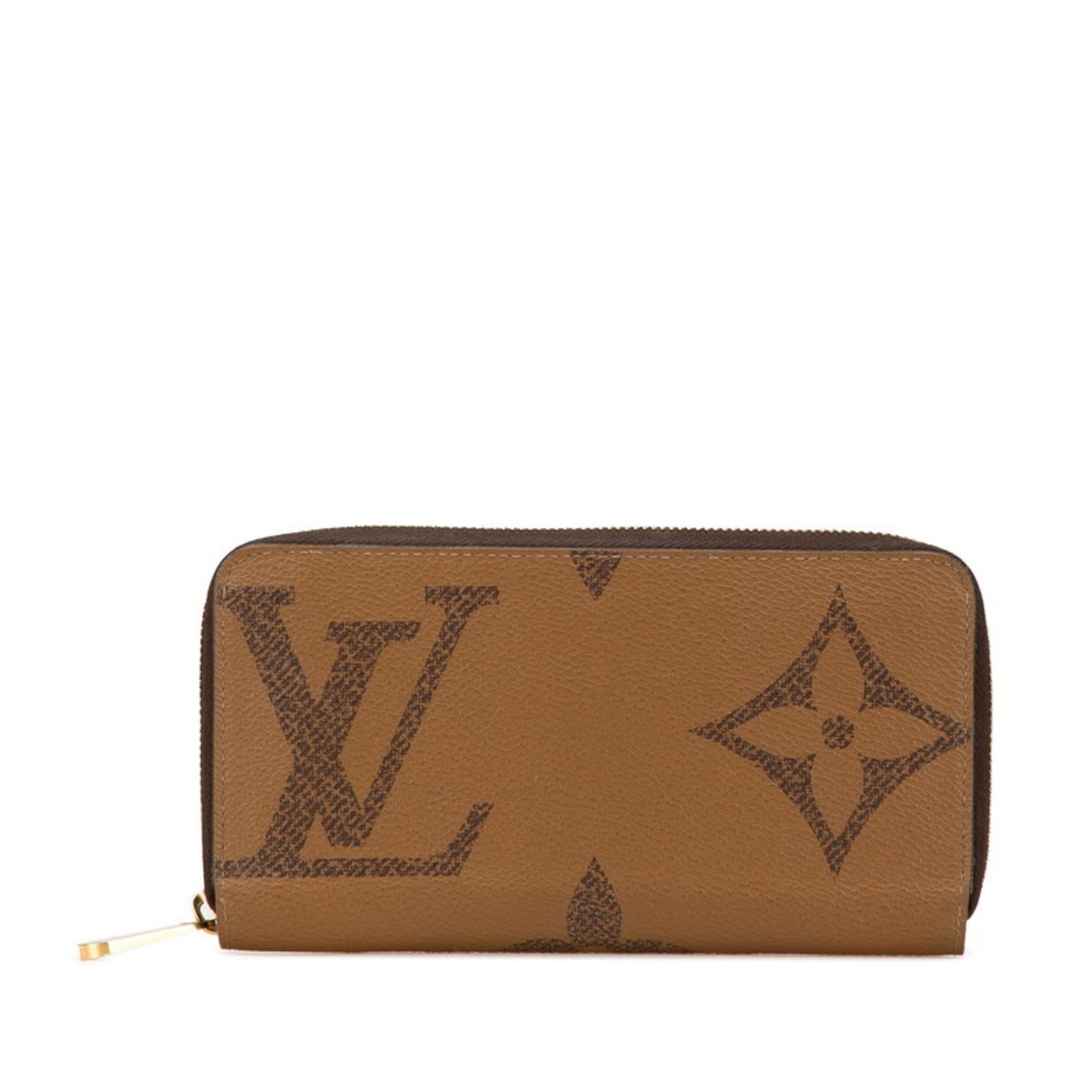 Louis Vuitton Zippy wallet, Brown, Canvas, wallet