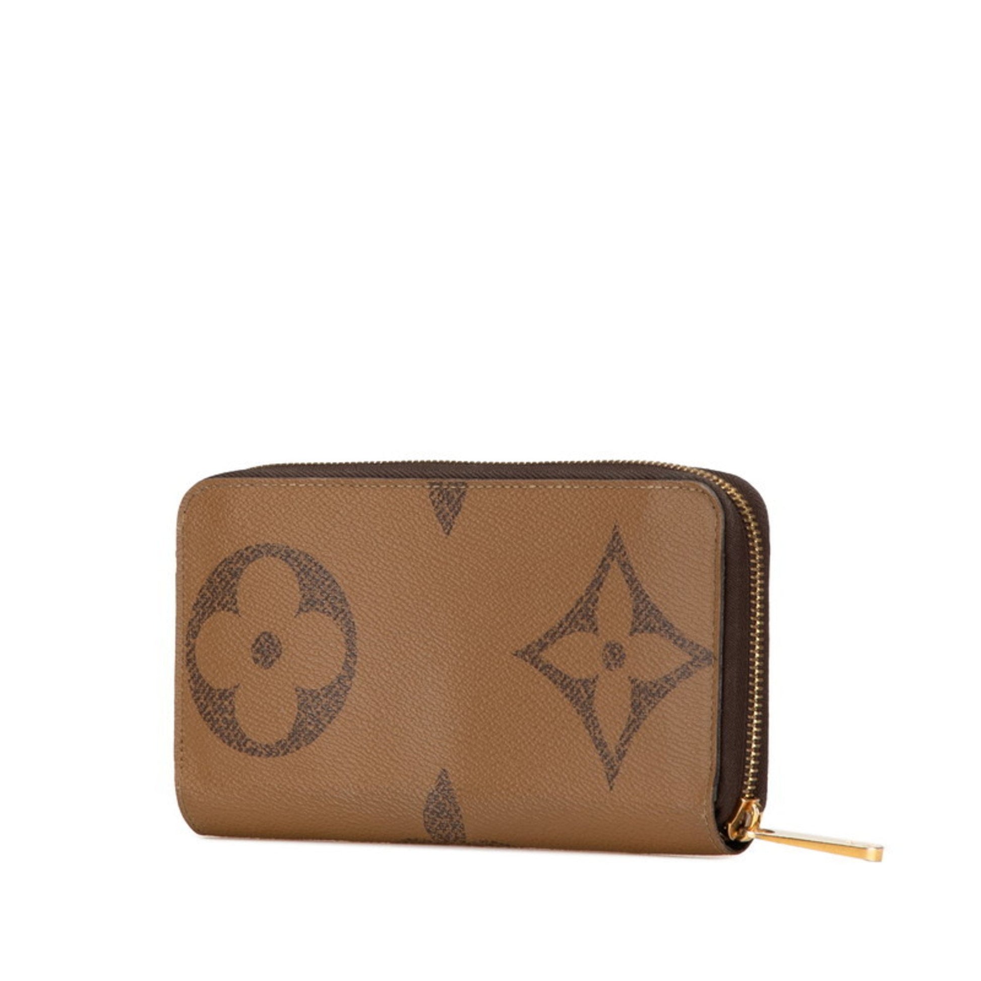 Louis Vuitton Zippy wallet, Brown, Canvas, wallet