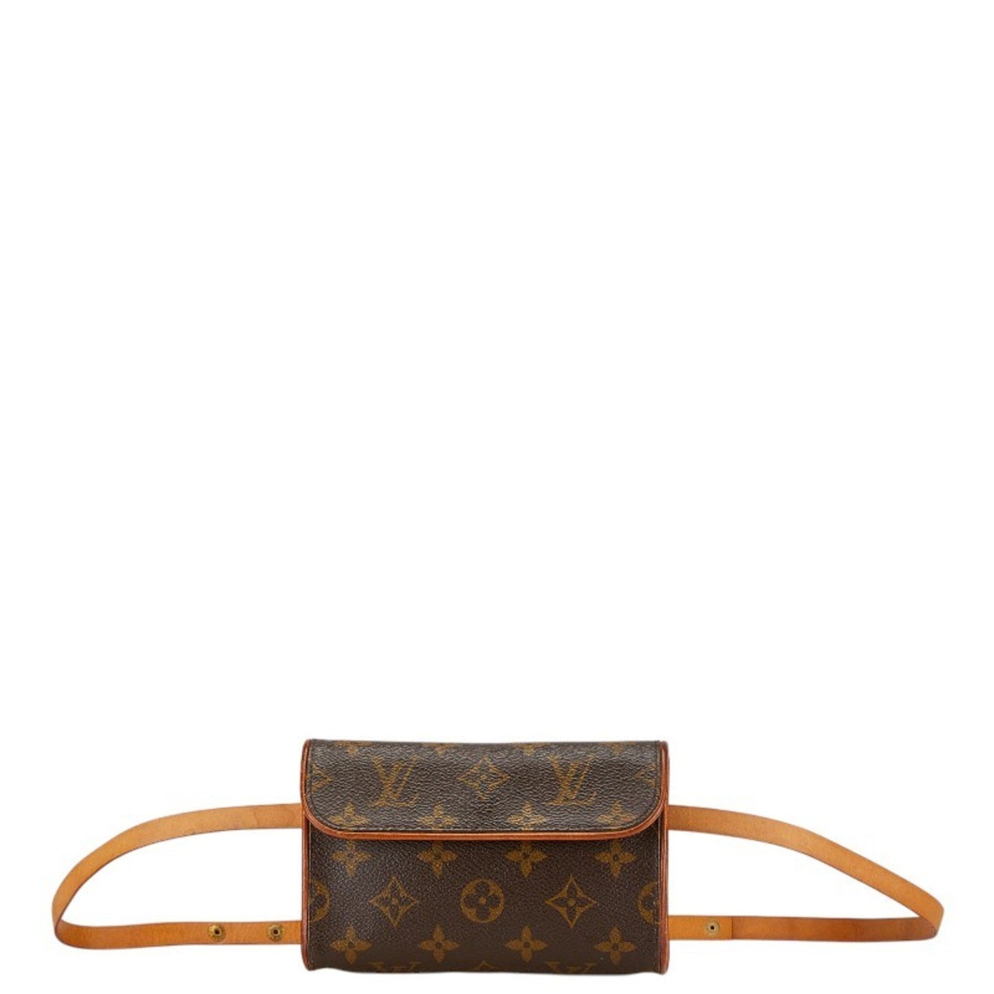 Louis Vuitton Pochette florentine, Brown, Canvas, clutch