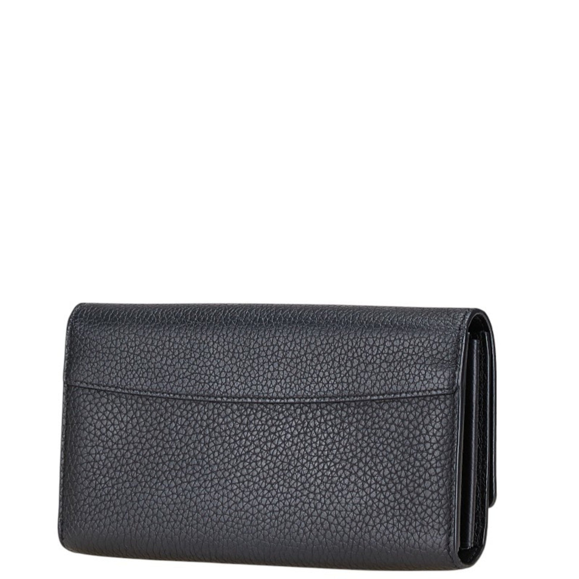 Louis Vuitton Capucines, Black, Leather, wallet