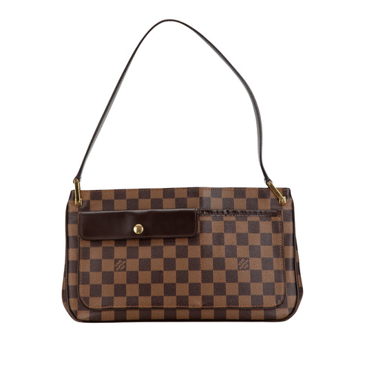Louis Vuitton Aubagne, Brown, Canvas, shoulder
