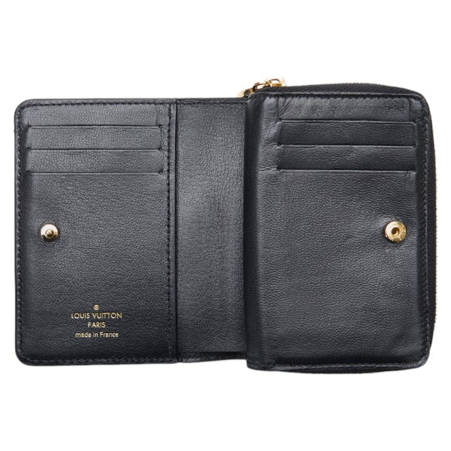 Louis Vuitton Lou, Black, Leather, wallet