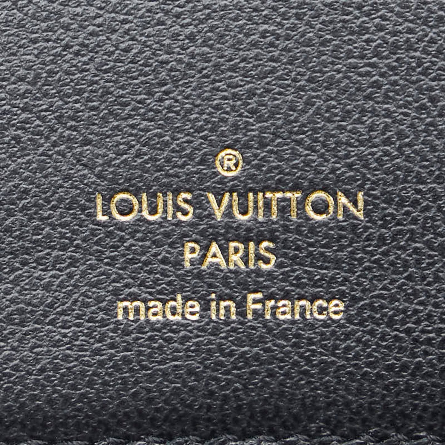 Louis Vuitton Lou, Black, Leather, wallet