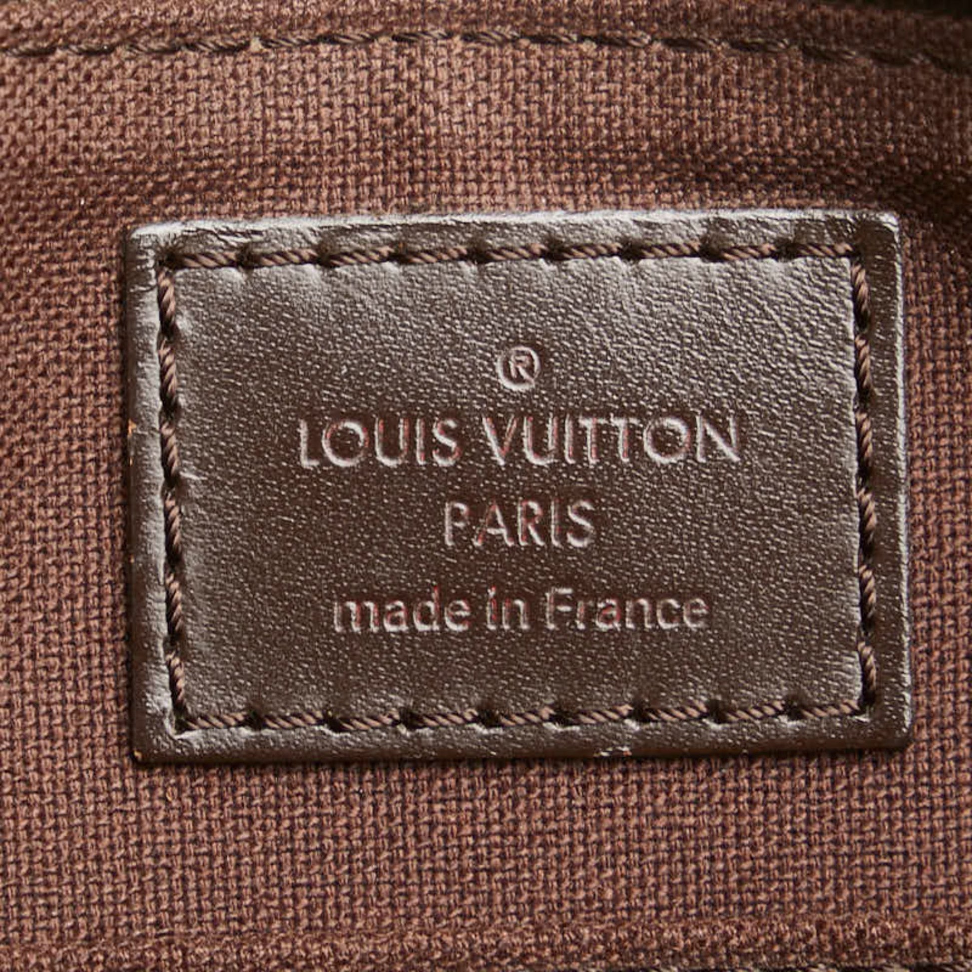 Louis Vuitton Brooklyn, Brown, Canvas, shoulder