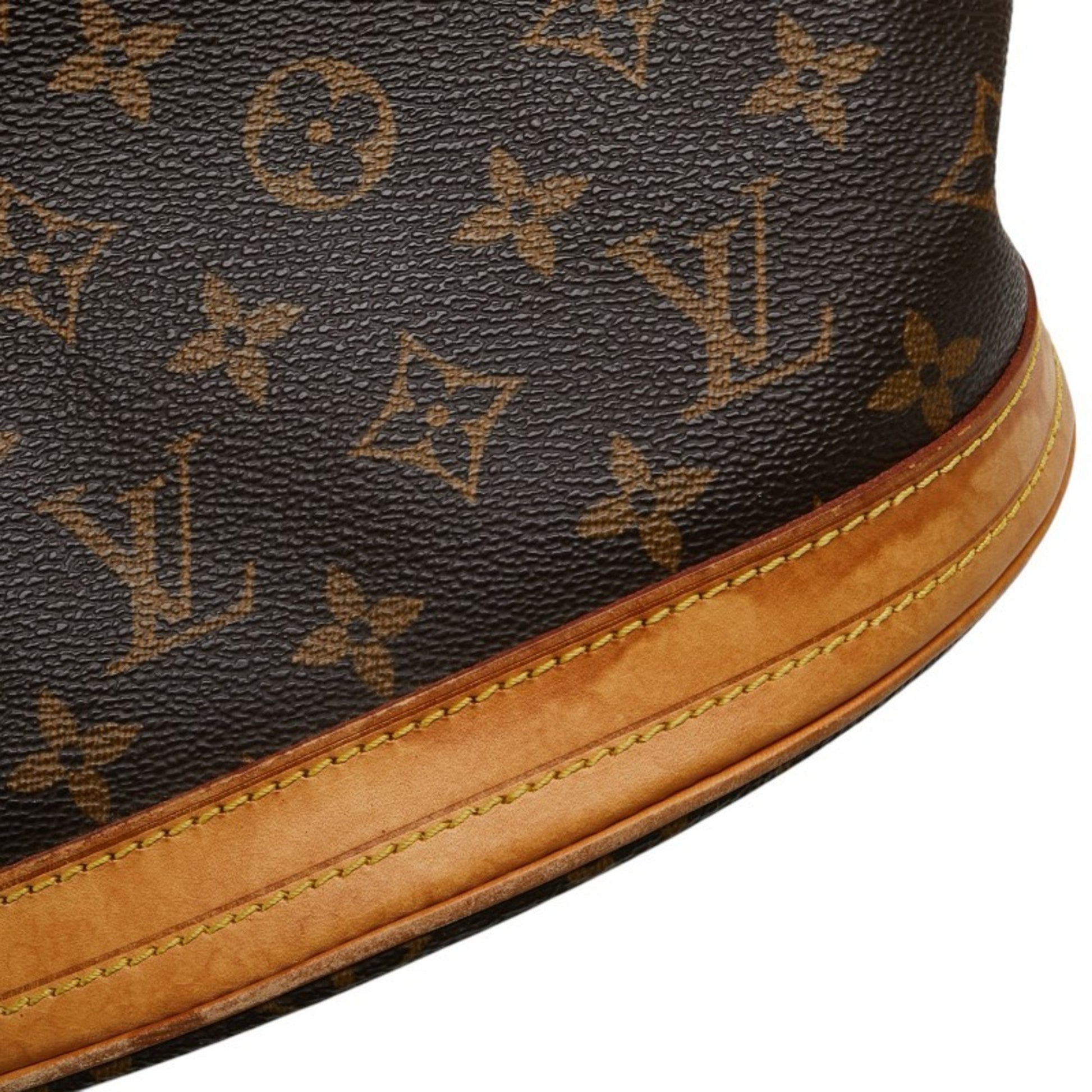Louis Vuitton Bucket PM, Brown, Canvas, tote