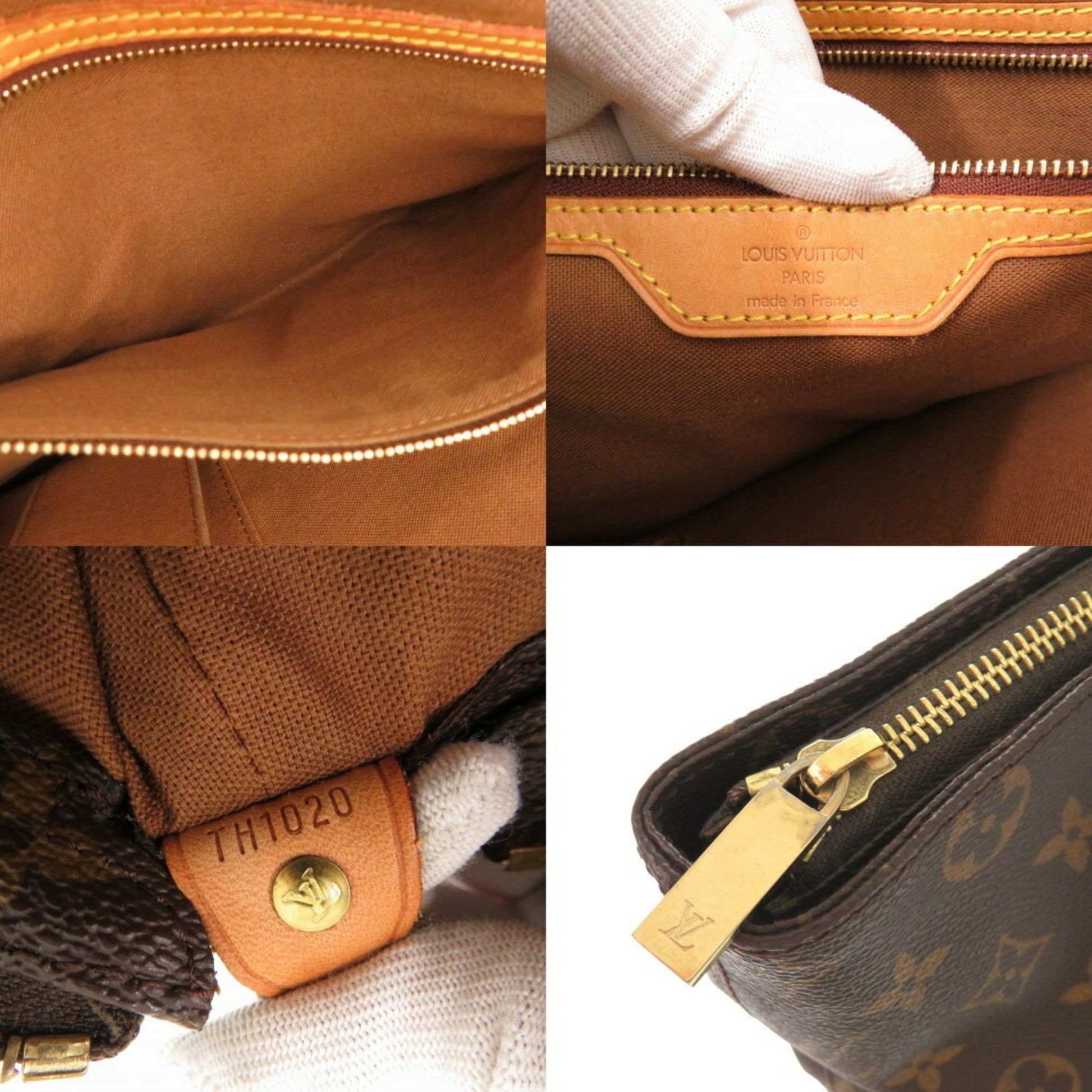 Louis Vuitton Mezzo, Brown, Canvas, tote