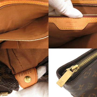 Louis Vuitton Mezzo, Brown, Canvas, tote