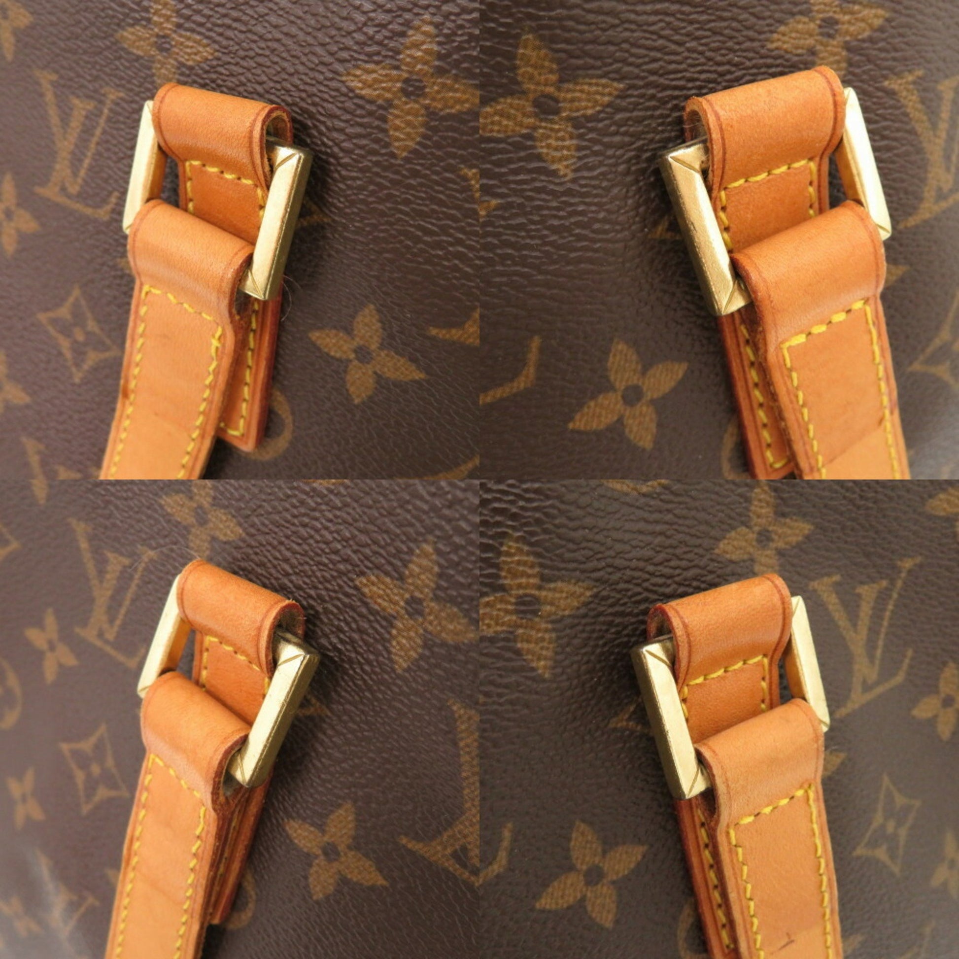 Louis Vuitton Mezzo, Brown, Canvas, tote