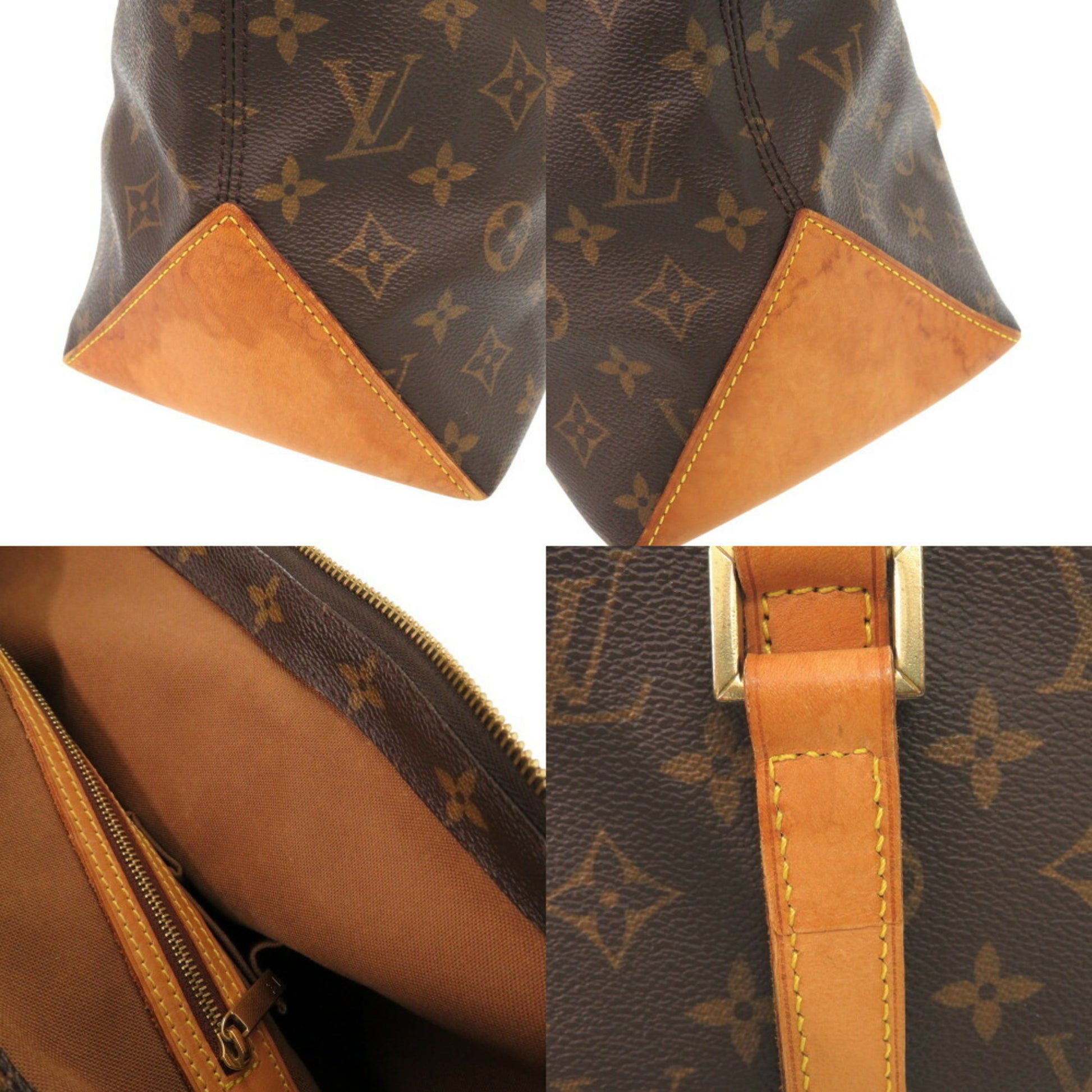 Louis Vuitton Mezzo, Brown, Canvas, tote