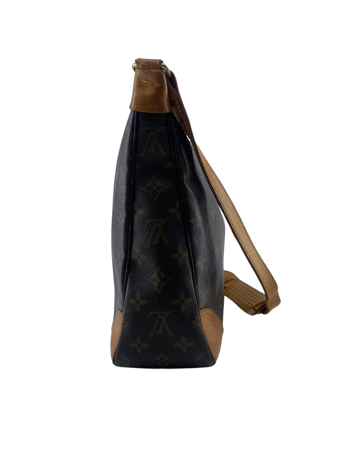 Louis Vuitton Boulogne, Brown, Leather, shoulder