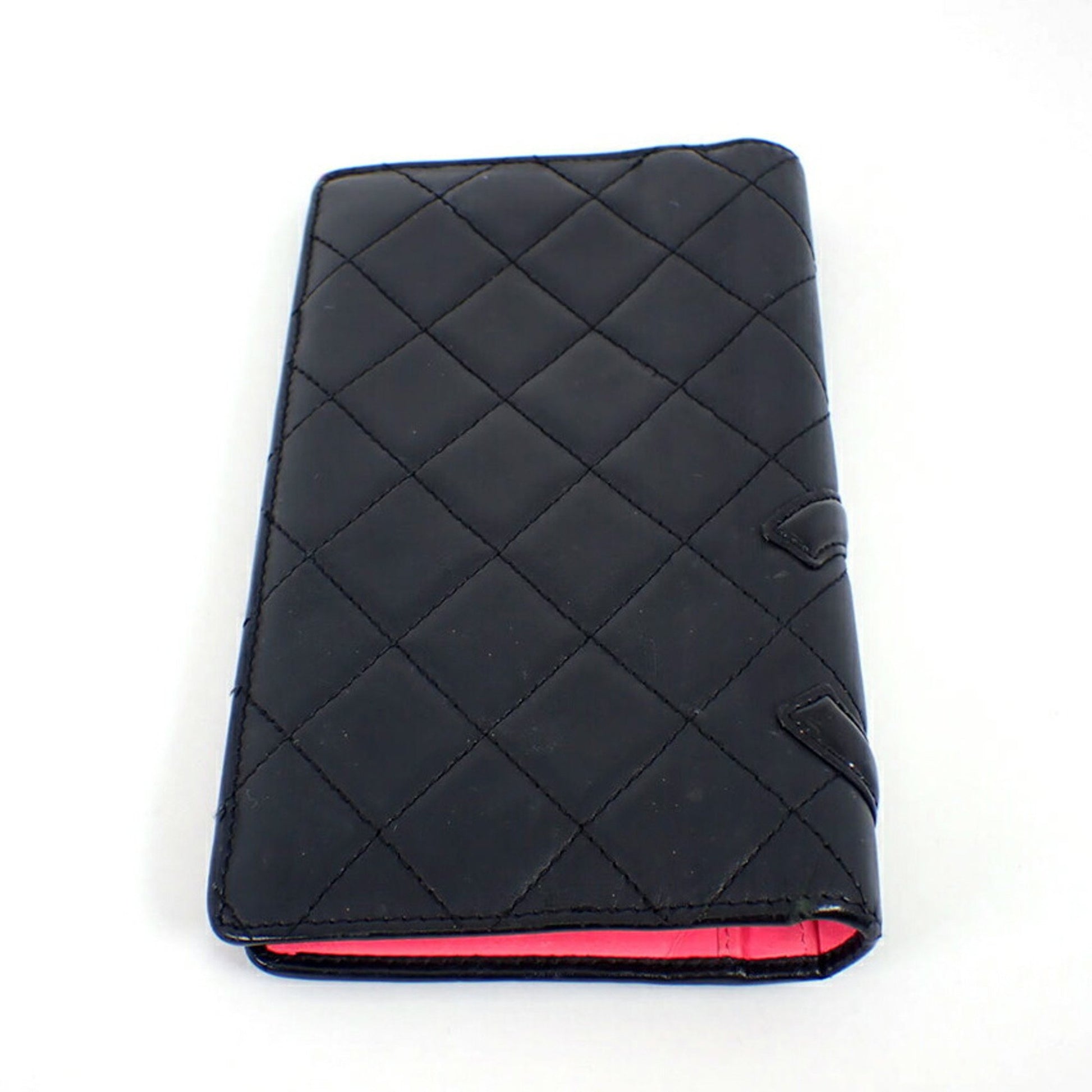 Chanel Cambon, Black, Leather, wallet
