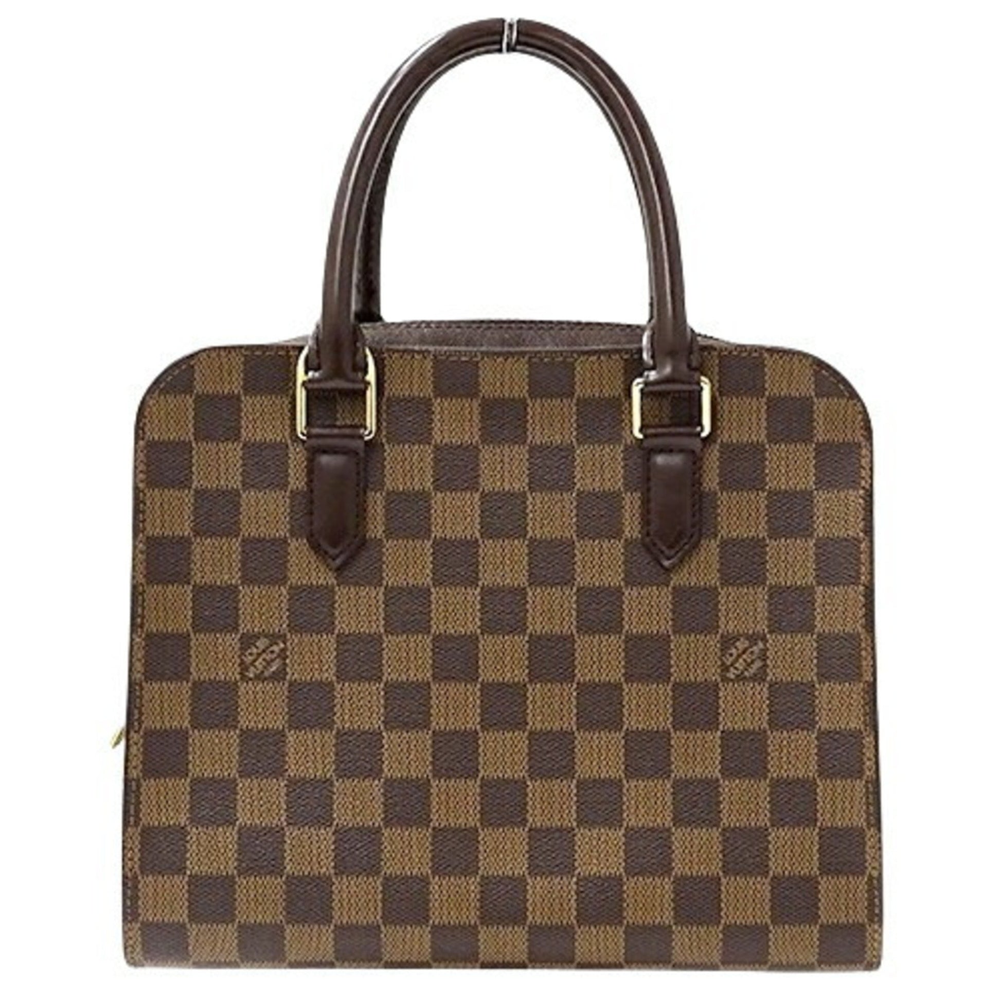 Louis Vuitton Triana, Brown, Canvas, handbag