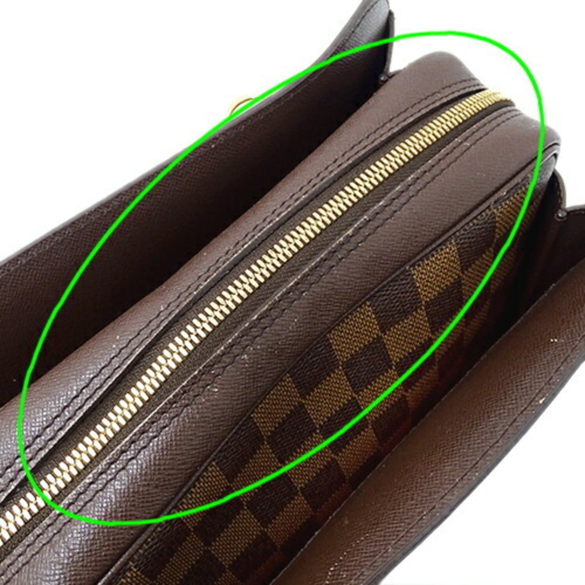 Louis Vuitton Triana, Brown, Canvas, handbag