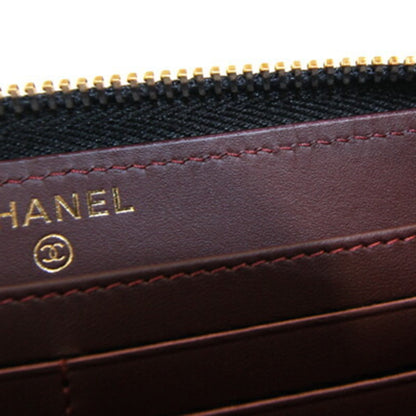 Chanel -, Black, Leather, wallet