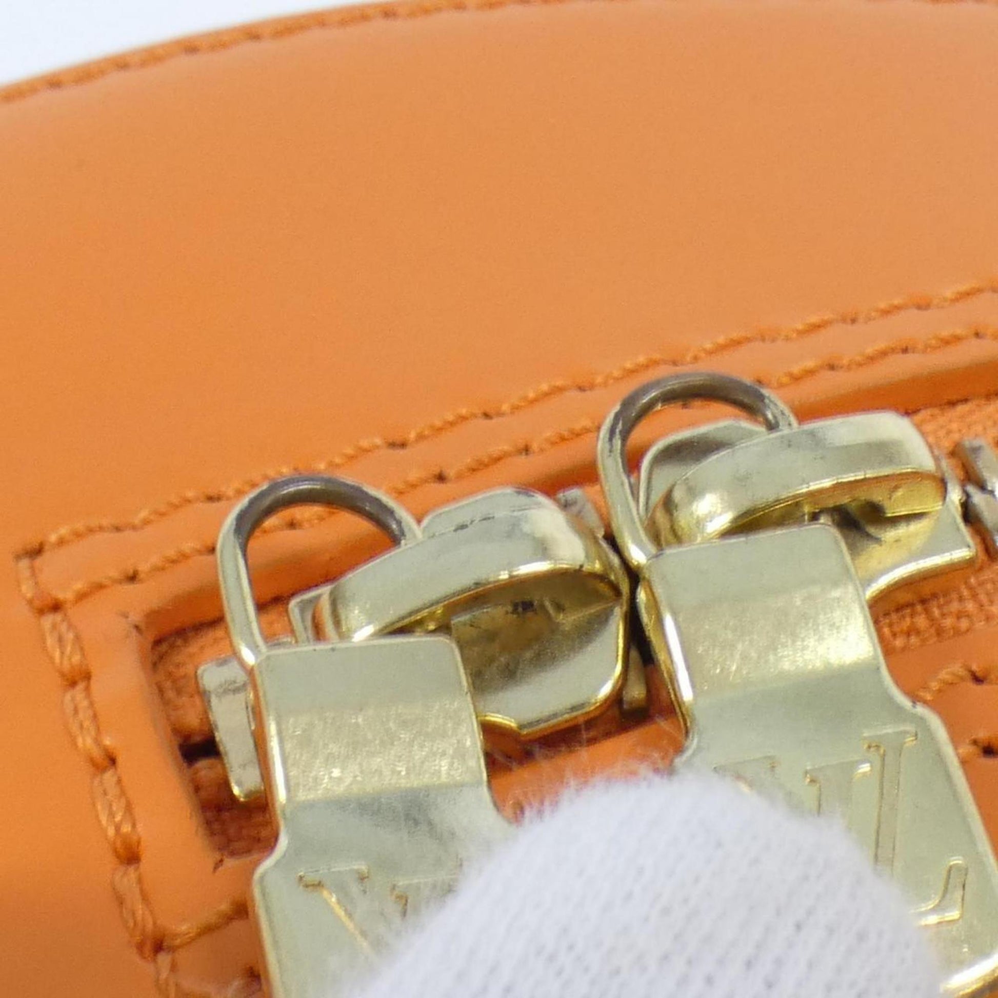 Louis Vuitton Jasmine, Orange, Leather, handbag