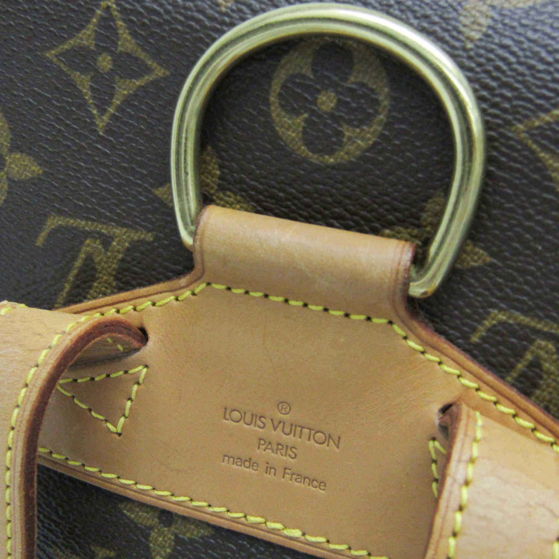 Louis Vuitton Montsouris MM, Brown, Canvas, backpack