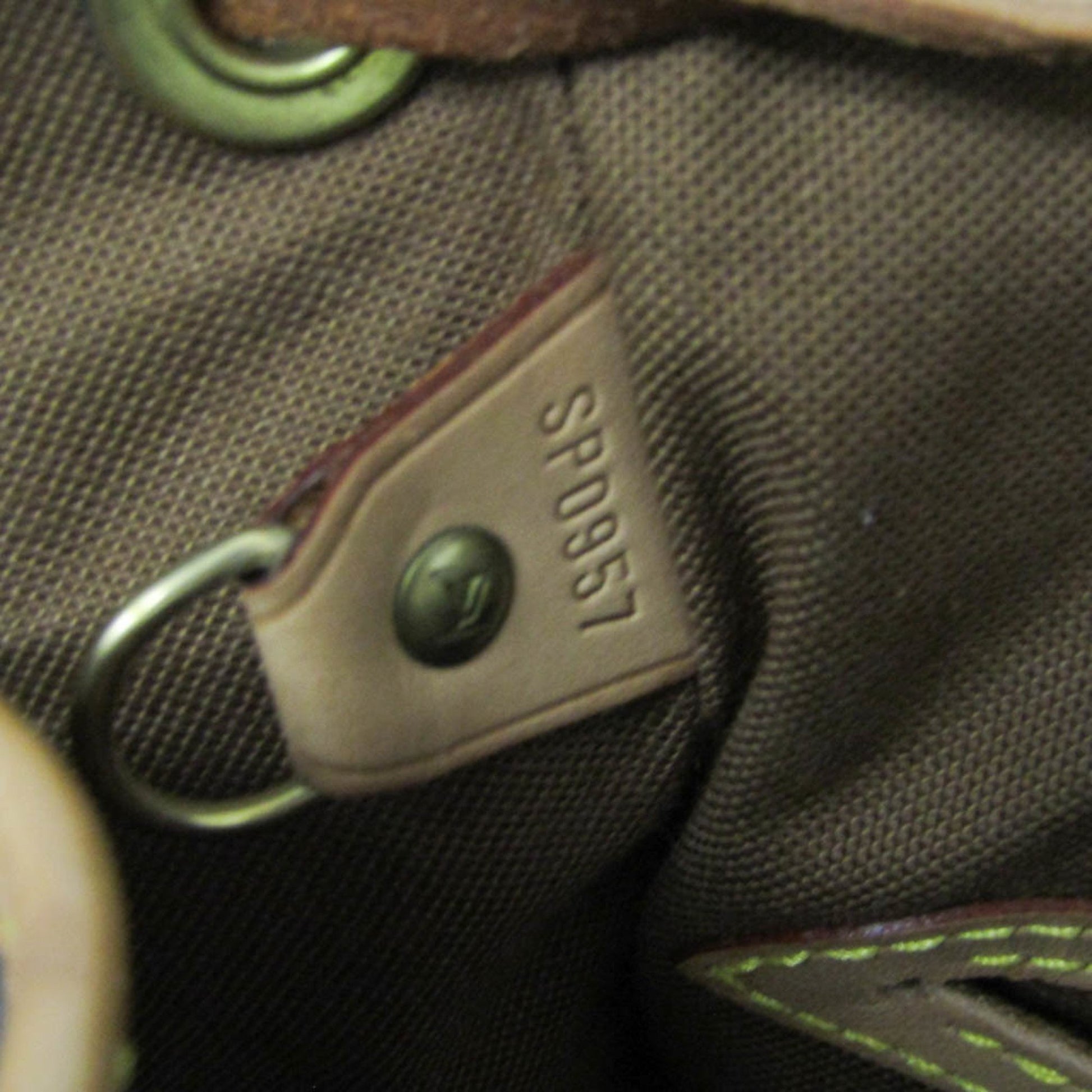 Louis Vuitton Montsouris MM, Brown, Canvas, backpack