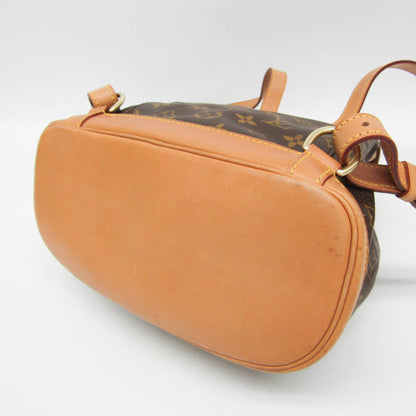 Louis Vuitton Montsouris MM, Brown, Canvas, backpack