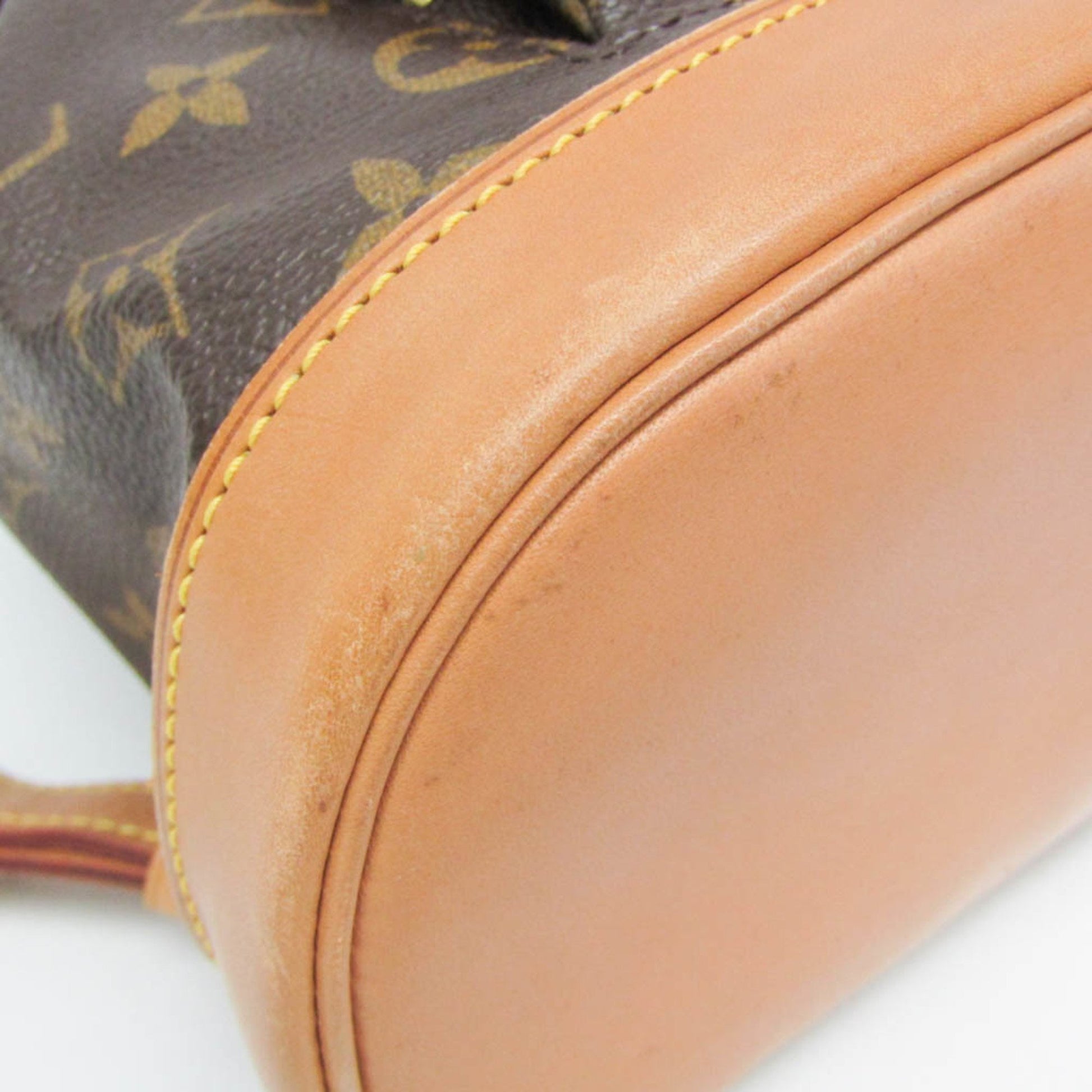 Louis Vuitton Montsouris MM, Brown, Canvas, backpack