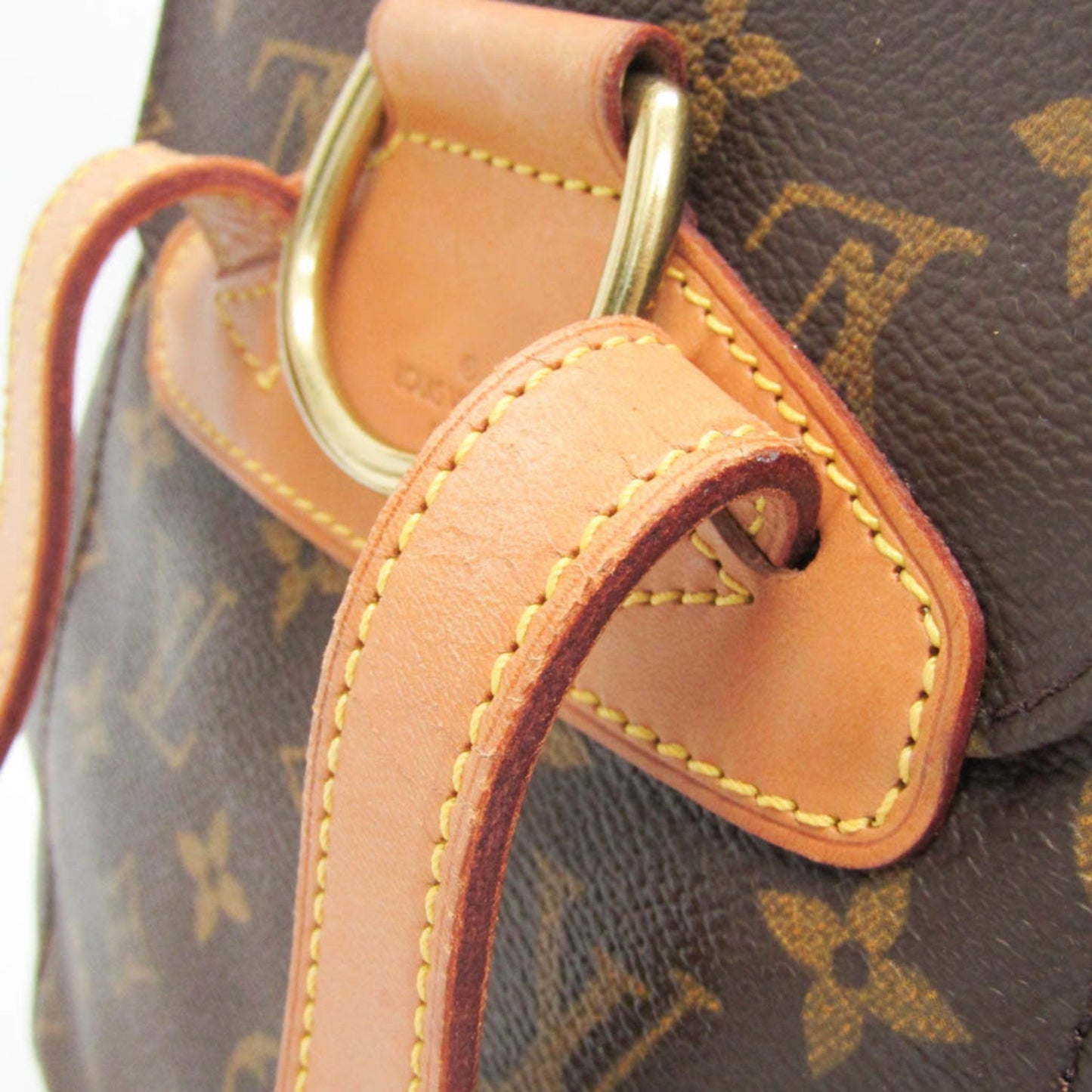 Louis Vuitton Montsouris MM, Brown, Canvas, backpack