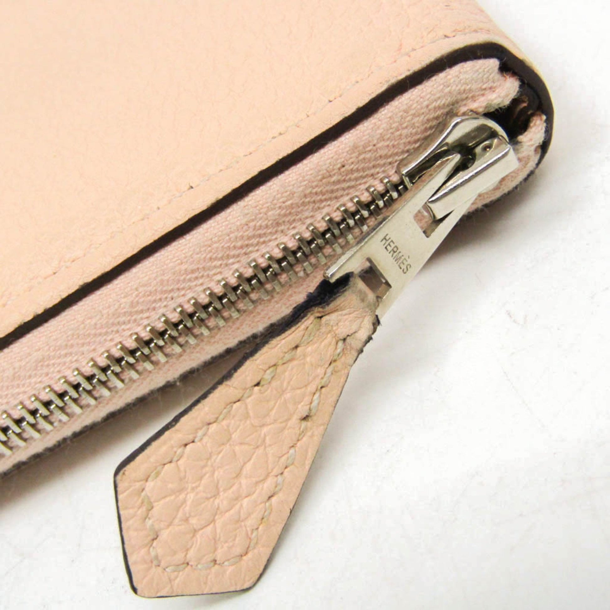 Hermès Azap, Pink, Leather, wallet