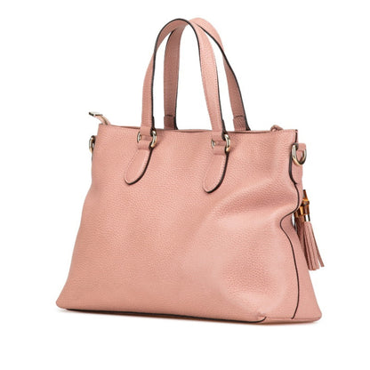 Gucci Bamboo, Pink, Leather, tote