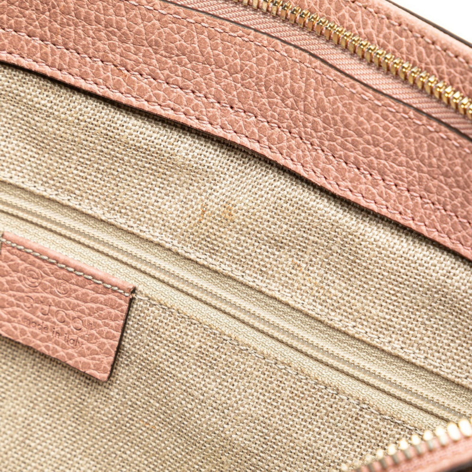 Gucci Bamboo, Pink, Leather, tote